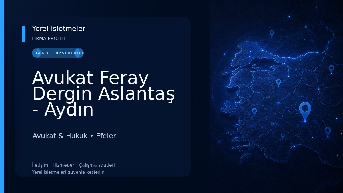 Avukat Feray Dergin Aslantaş - Aydın Boşanma Avukatı, Ceza Avukatı, İş Avukatı, İcra Avukatı, Tapu Avukatı, Miras Avukatı