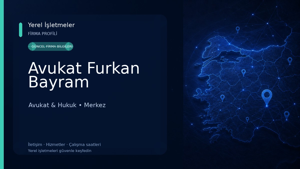 Avukat Furkan Bayram