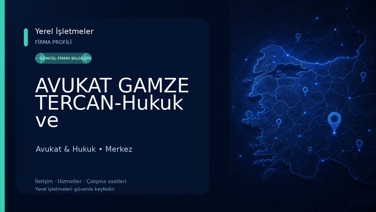 AVUKAT GAMZE TERCAN-Hukuk ve Danışmanlık-Kırşehir Avukat-Kırşehir Boşanma Avukatı