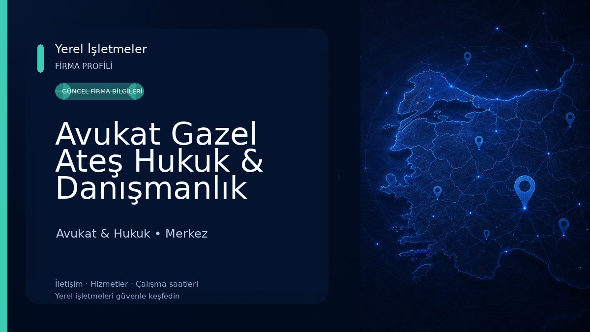 Avukat Gazel Ateş Hukuk & Danışmanlık