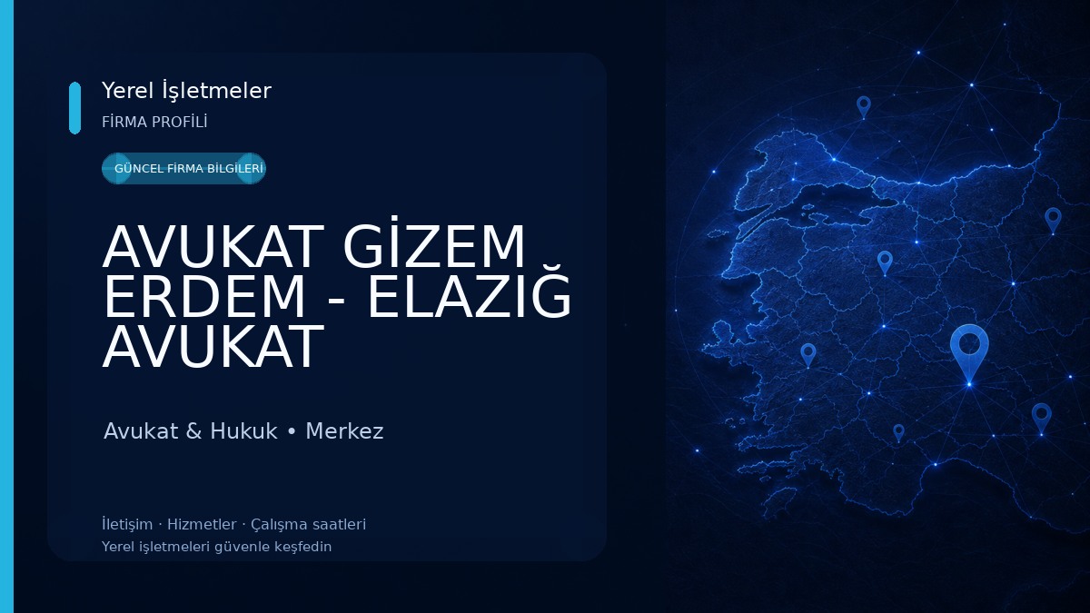AVUKAT GİZEM ERDEM - ELAZIĞ AVUKAT Avukat & Hukuk