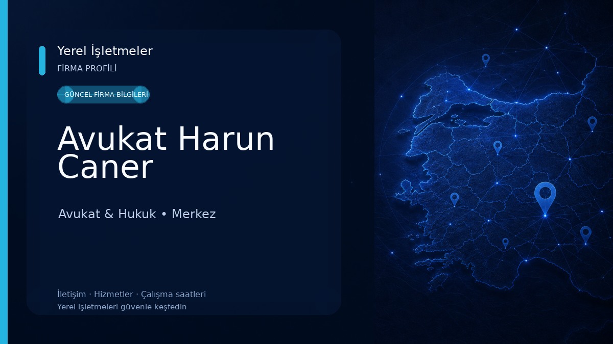 Avukat Harun Caner