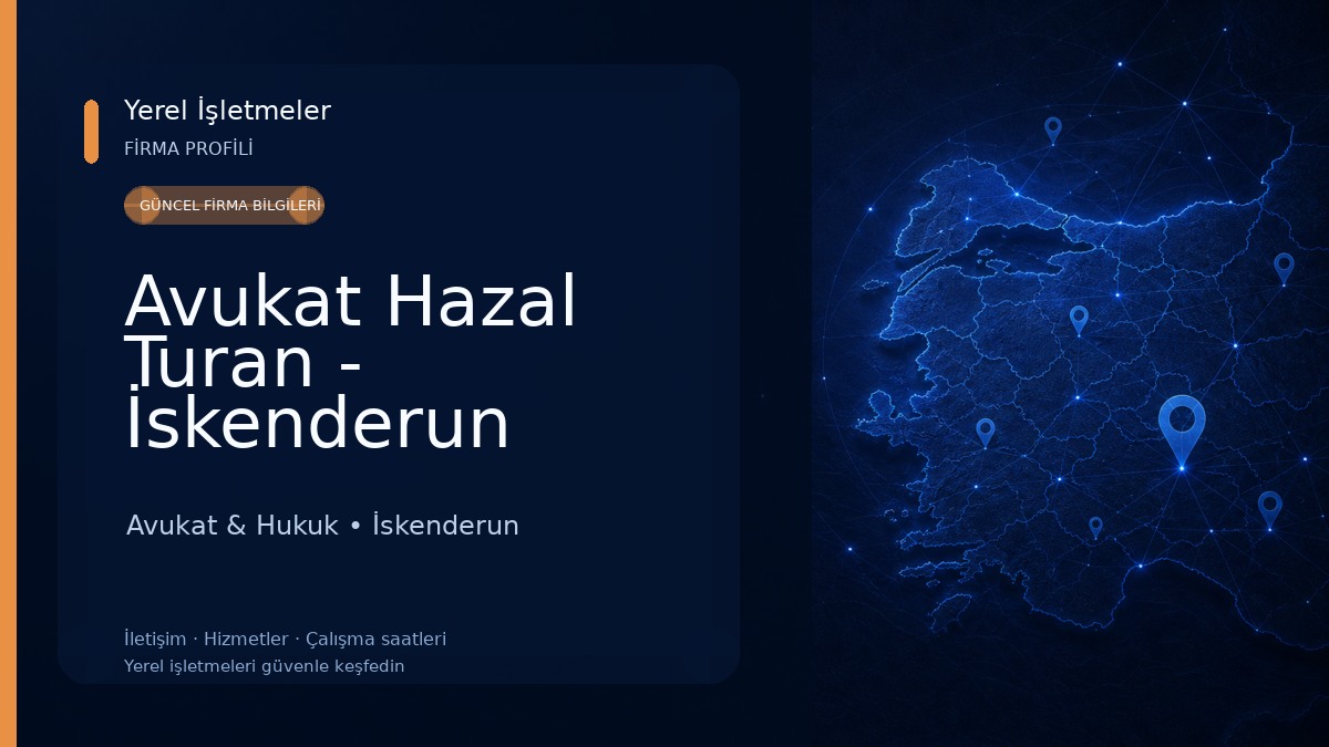 Avukat Hazal Turan - İskenderun Avukat & Hukuk
