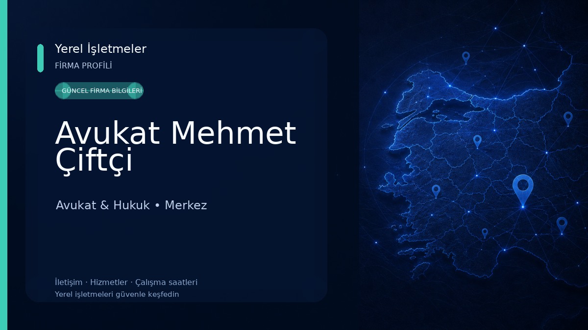 Avukat Mehmet Çiftçi