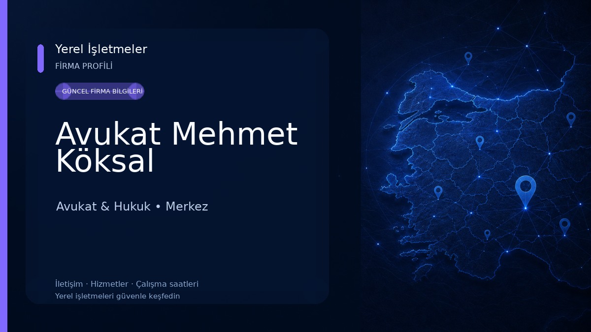 Avukat Mehmet Köksal Avukat & Hukuk