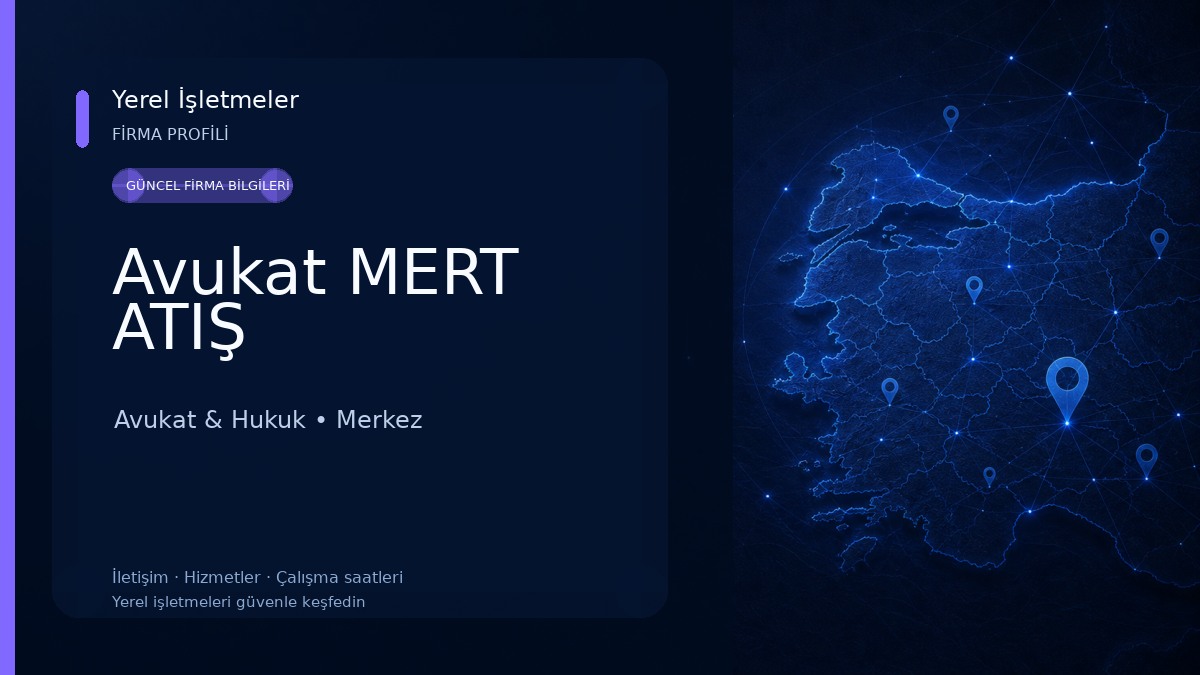 Avukat MERT ATIŞ Avukat & Hukuk