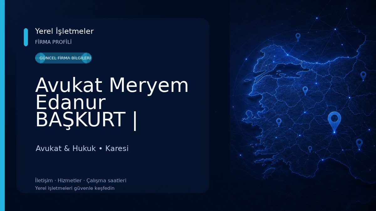 Avukat Meryem Edanur BAŞKURT | Balıkesir Avukat Avukat & Hukuk