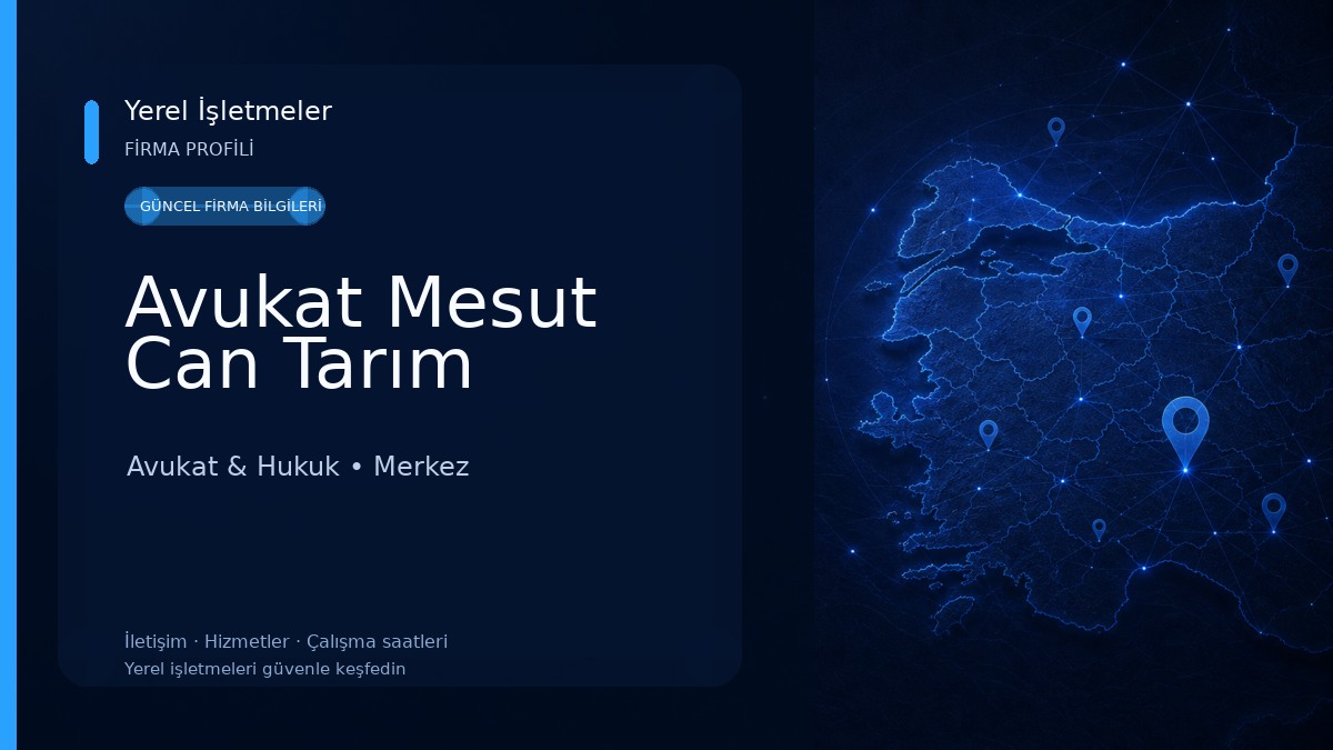 Avukat Mesut Can Tarım Avukat & Hukuk