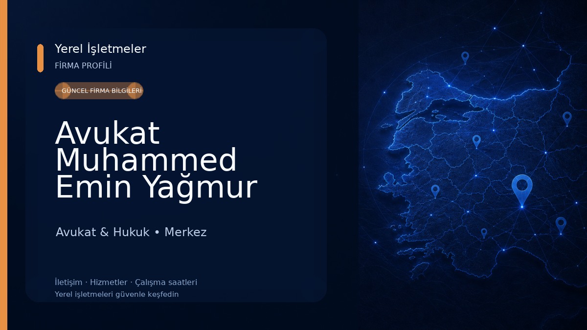 Avukat Muhammed Emin Yağmur