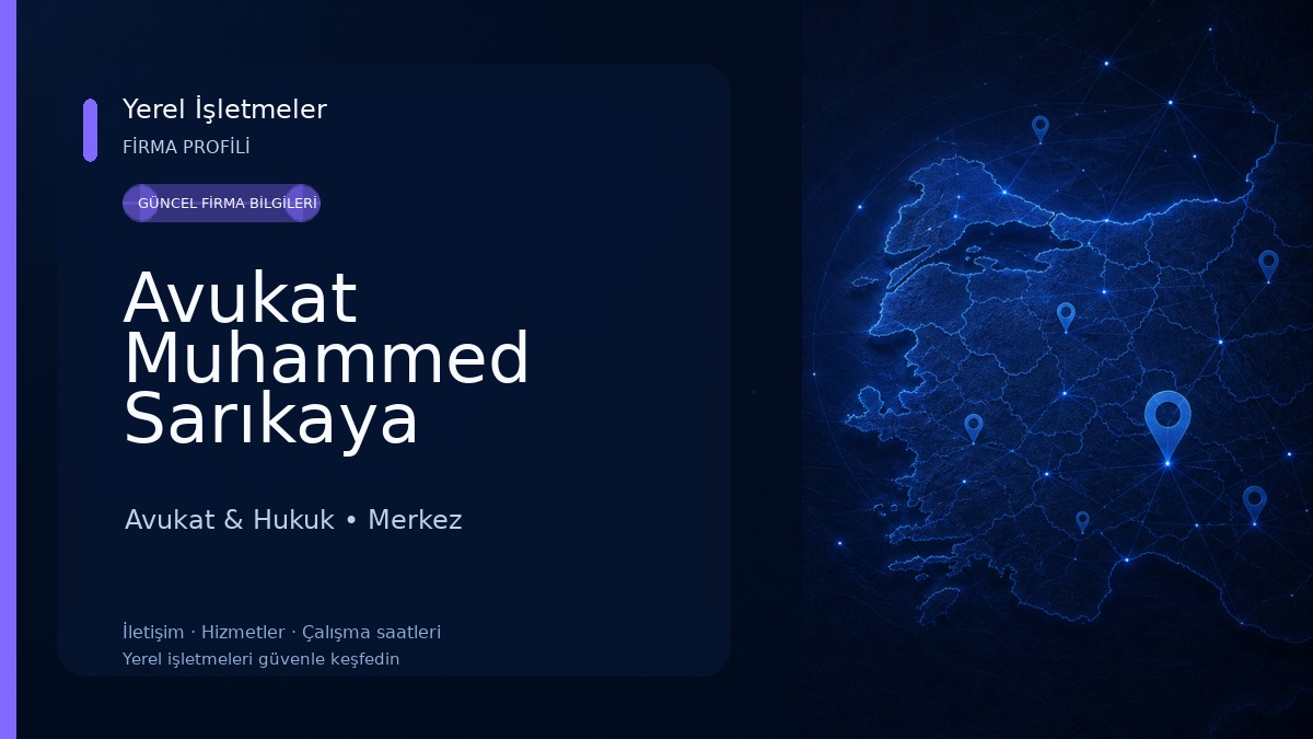 Avukat Muhammed Sarıkaya Avukat & Hukuk