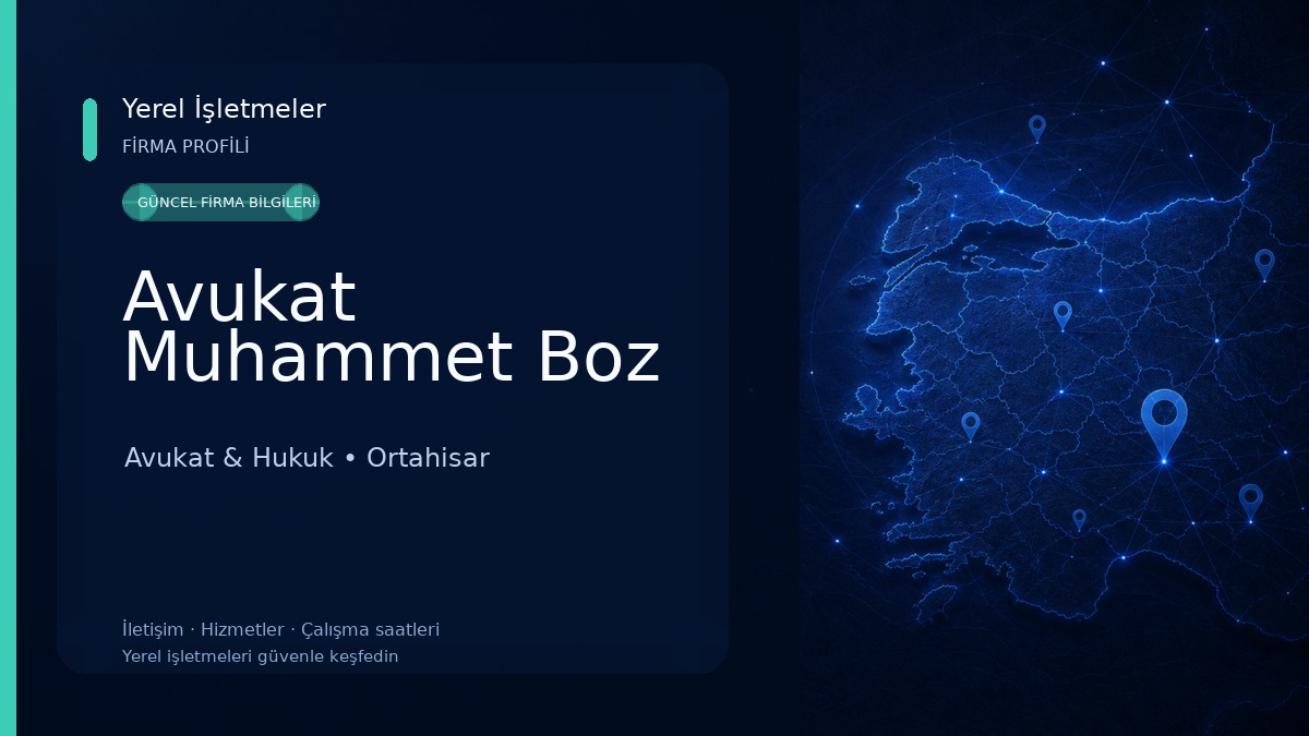 Avukat Muhammet Boz Avukat & Hukuk