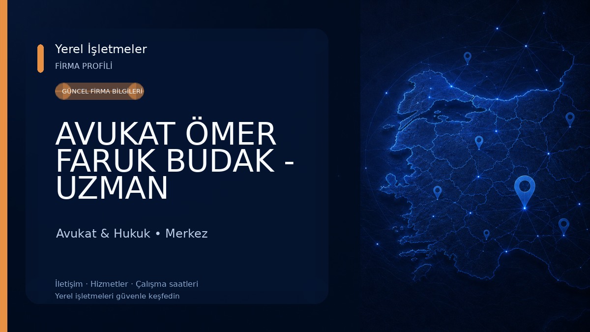 AVUKAT ÖMER FARUK BUDAK - UZMAN ARABULUCU BİLGİ HUKUK
