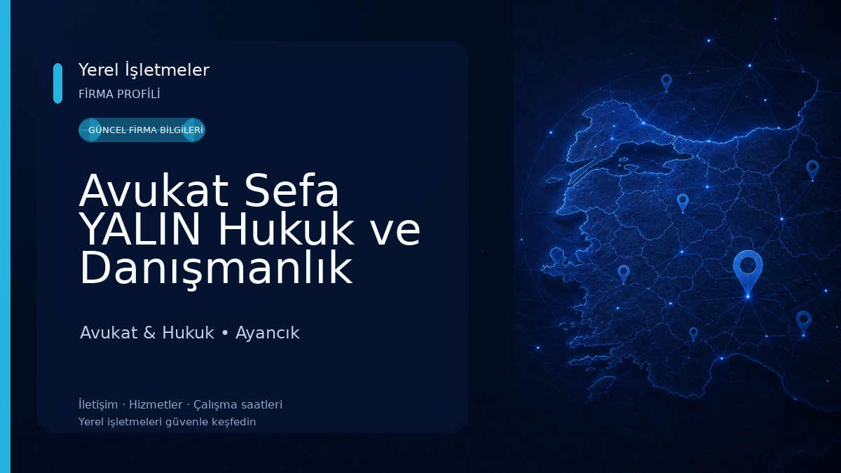 Avukat Sefa YALIN Hukuk ve Danışmanlık Bürosu