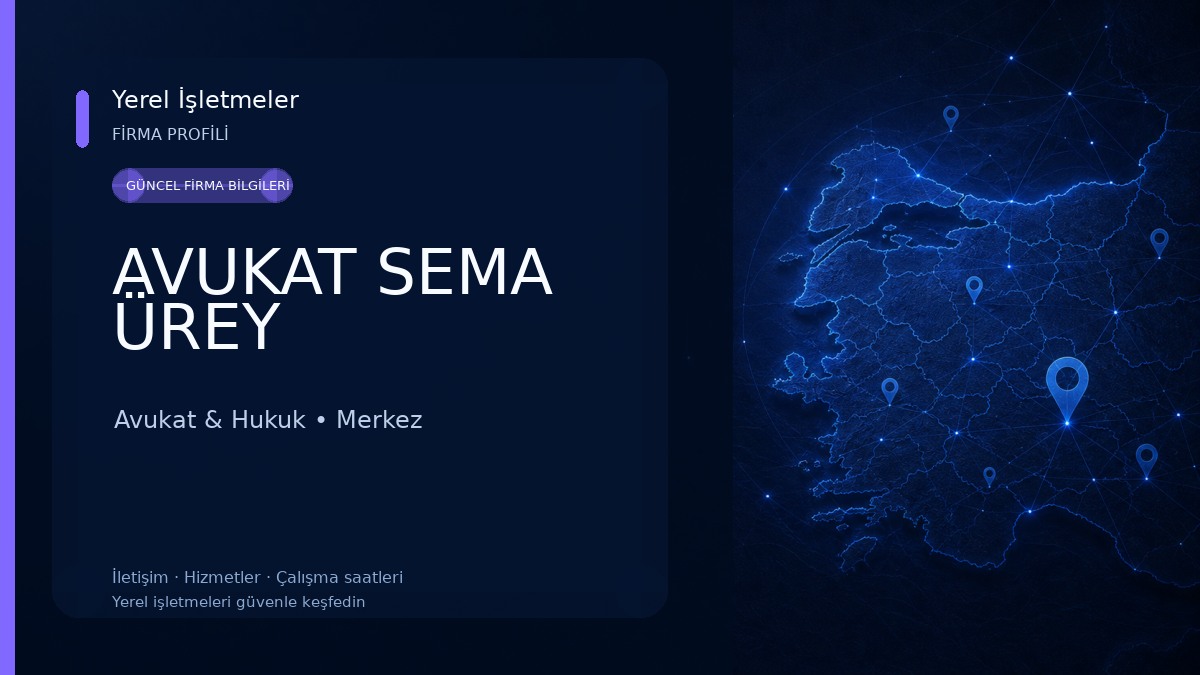 AVUKAT SEMA ÜREY Avukat & Hukuk