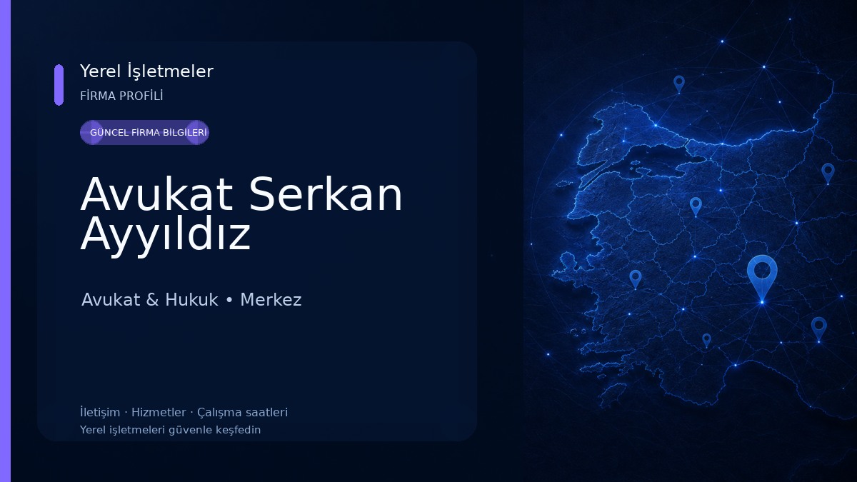 Avukat Serkan Ayyıldız
