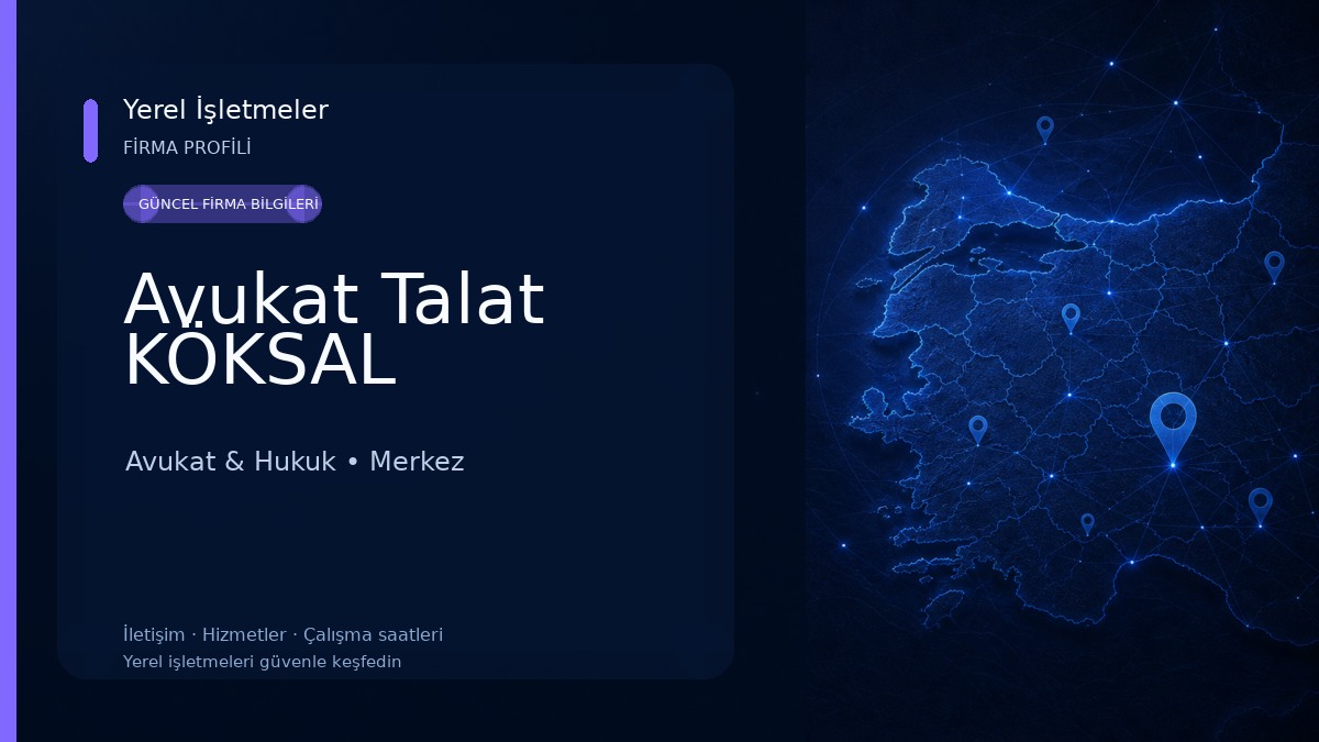 Avukat Talat KÖKSAL Avukat & Hukuk