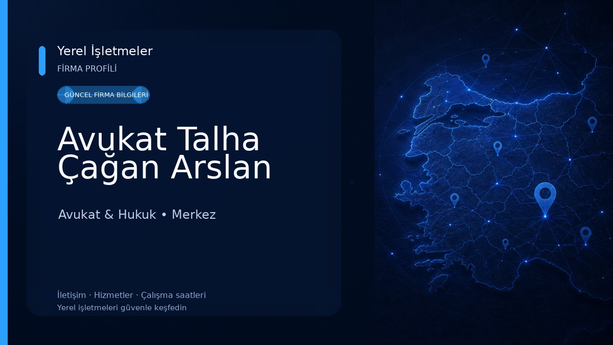 Avukat Talha Çağan Arslan