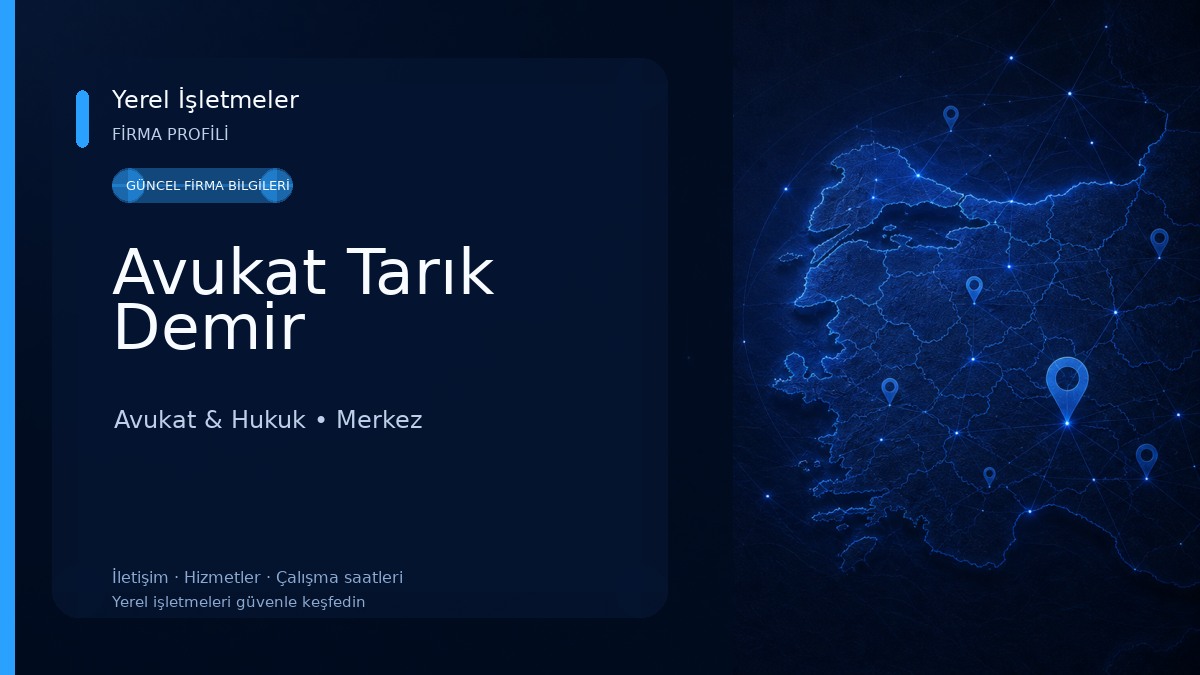 Avukat Tarık Demir