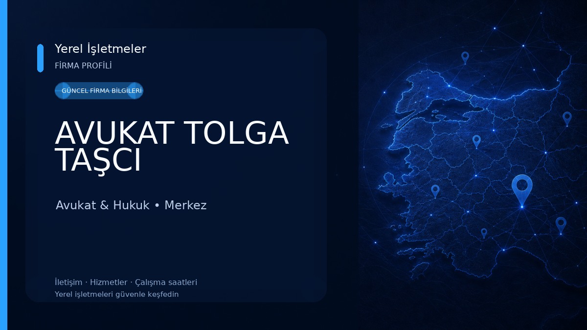 AVUKAT TOLGA TAŞCI Avukat & Hukuk