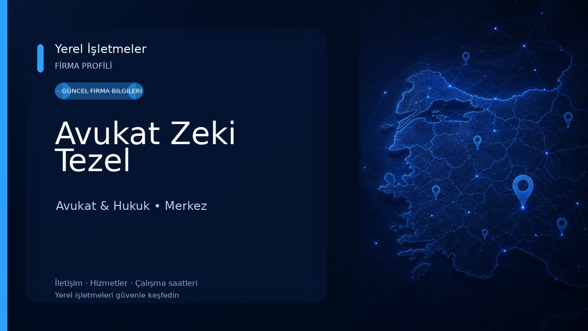 Avukat Zeki Tezel Avukat & Hukuk