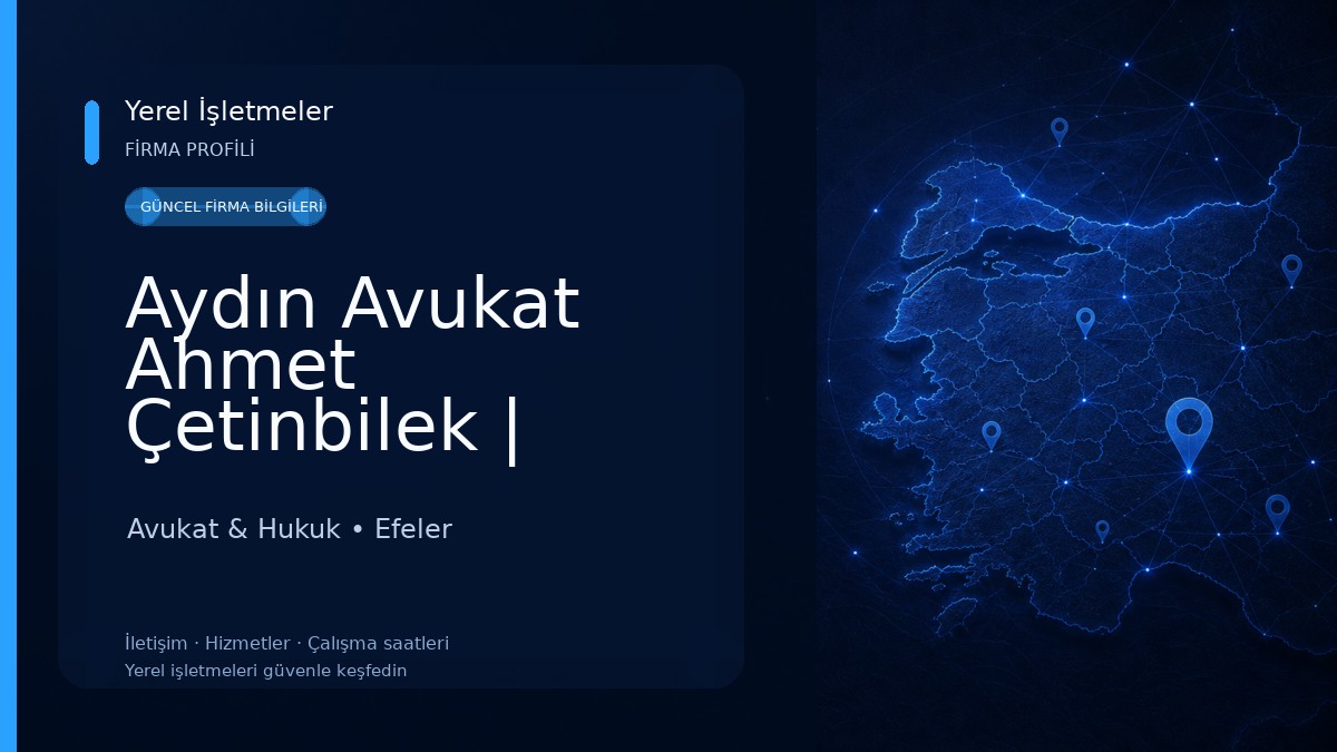 Aydın Avukat Ahmet Çetinbilek | Boşanma ve Ceza Avukatı