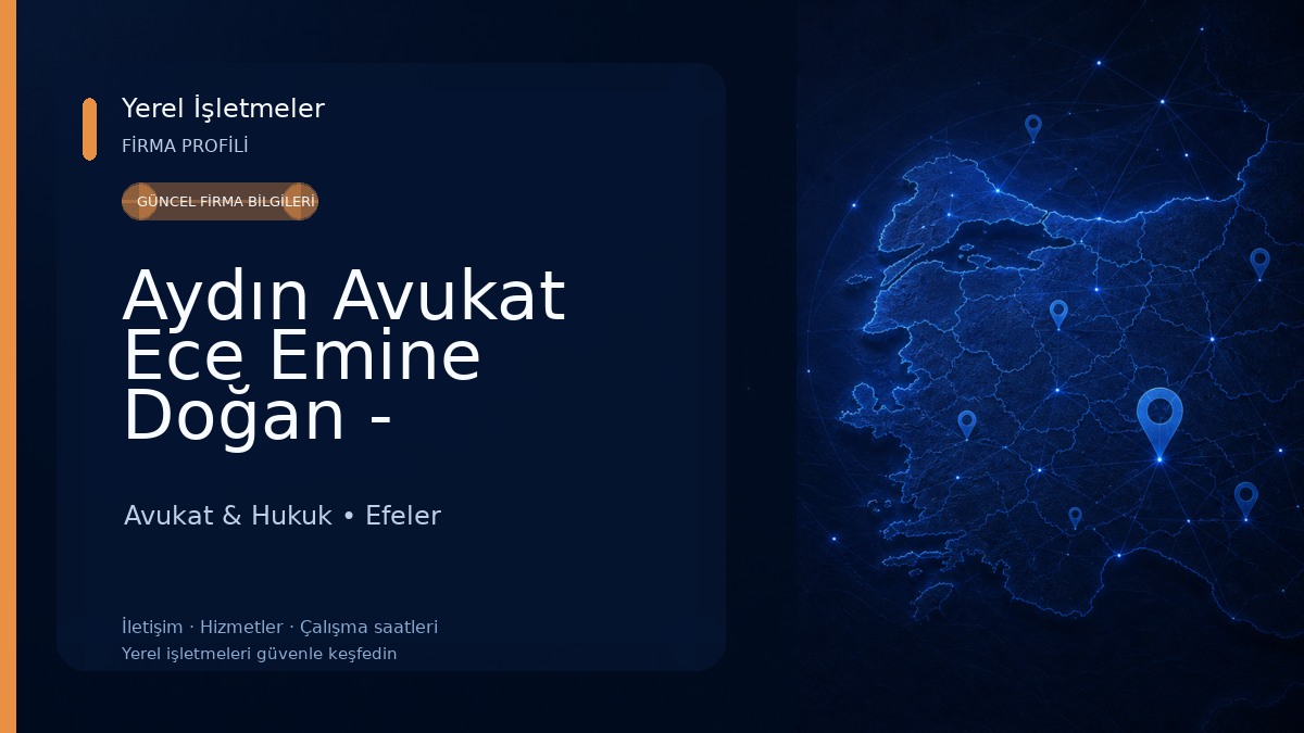 Aydın Avukat Ece Emine Doğan - Boşanma Avukatı, Ceza Avukatı, İcra ve Miras Avukatı