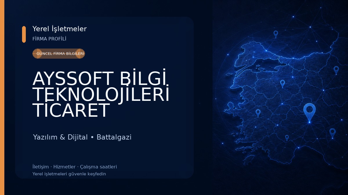 AYSSOFT BİLGİ TEKNOLOJİLERİ TİCARET ANONİM ŞİRKETİ