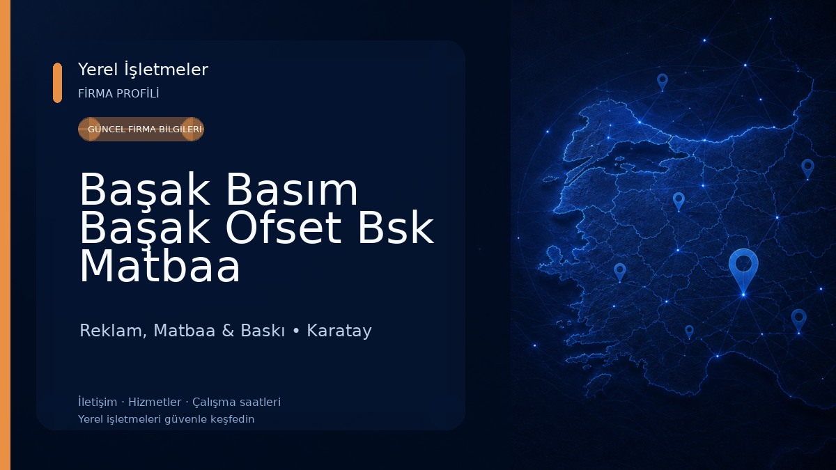 Başak Basım Başak Ofset Bsk Matbaa Reklam, Matbaa & Baskı