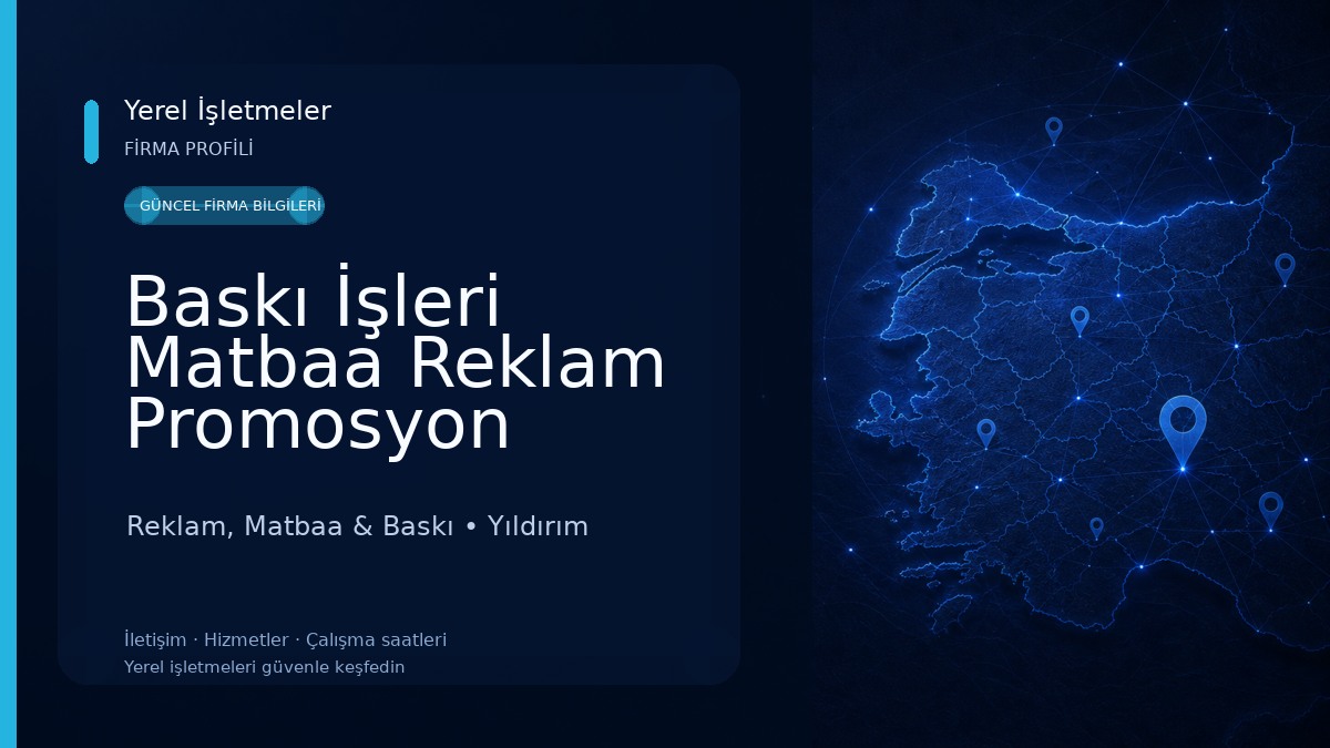 Baskı İşleri Matbaa Reklam Promosyon 