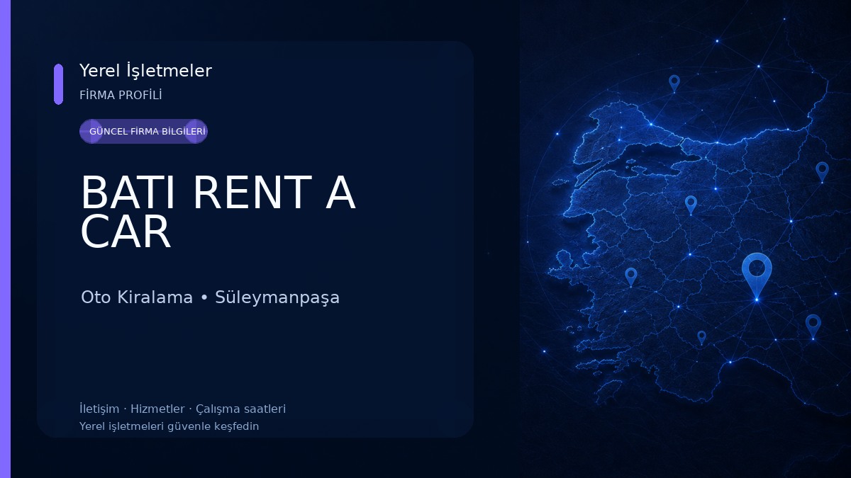 BATI RENT A CAR Oto Kiralama