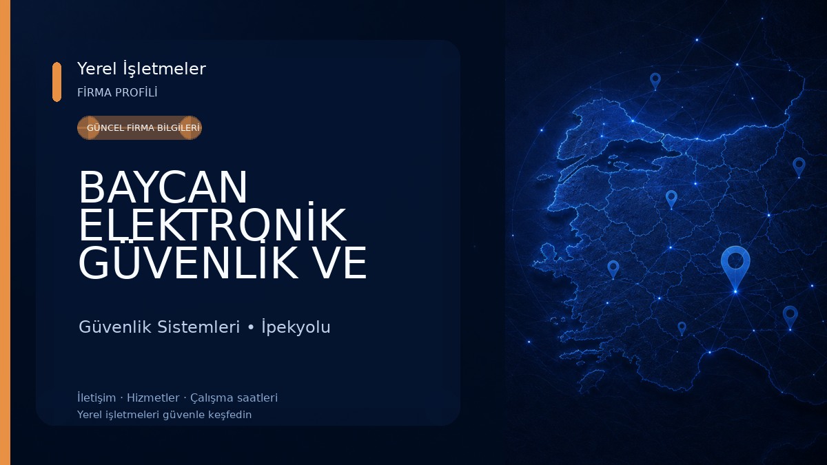 BAYCAN ELEKTRONİK GÜVENLİK VE BİLİŞİM SİSTEMLERİ Güvenlik Sistemleri