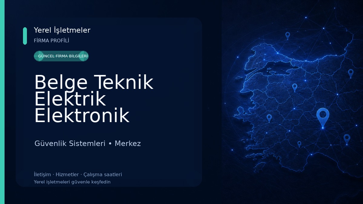 Belge Teknik Elektrik Elektronik 