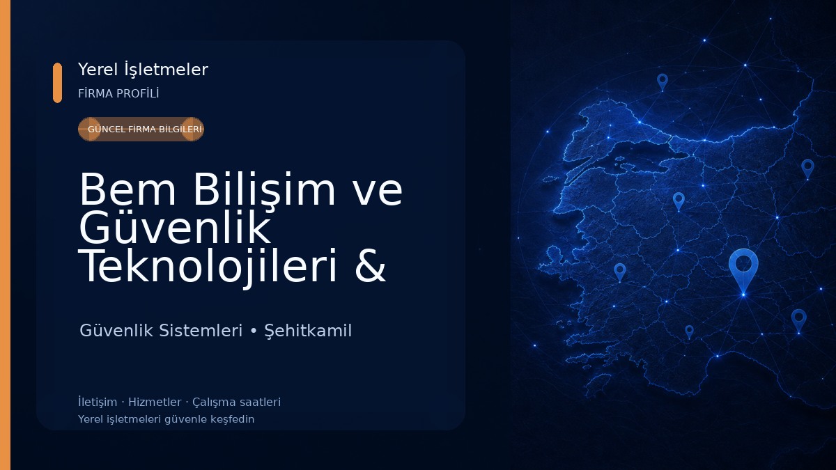Bem Bilişim ve Güvenlik Teknolojileri & Kamera & Alarm & Bilgisayar Sistemleri Güvenlik Sistemleri