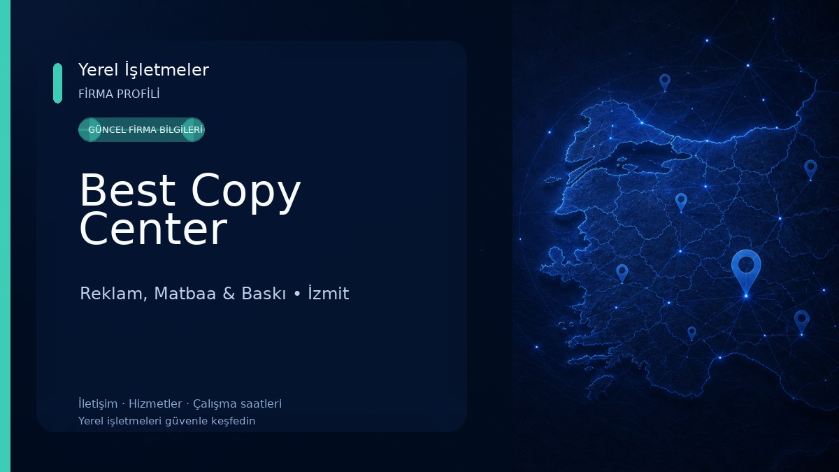 Best Copy Center Reklam, Matbaa & Baskı