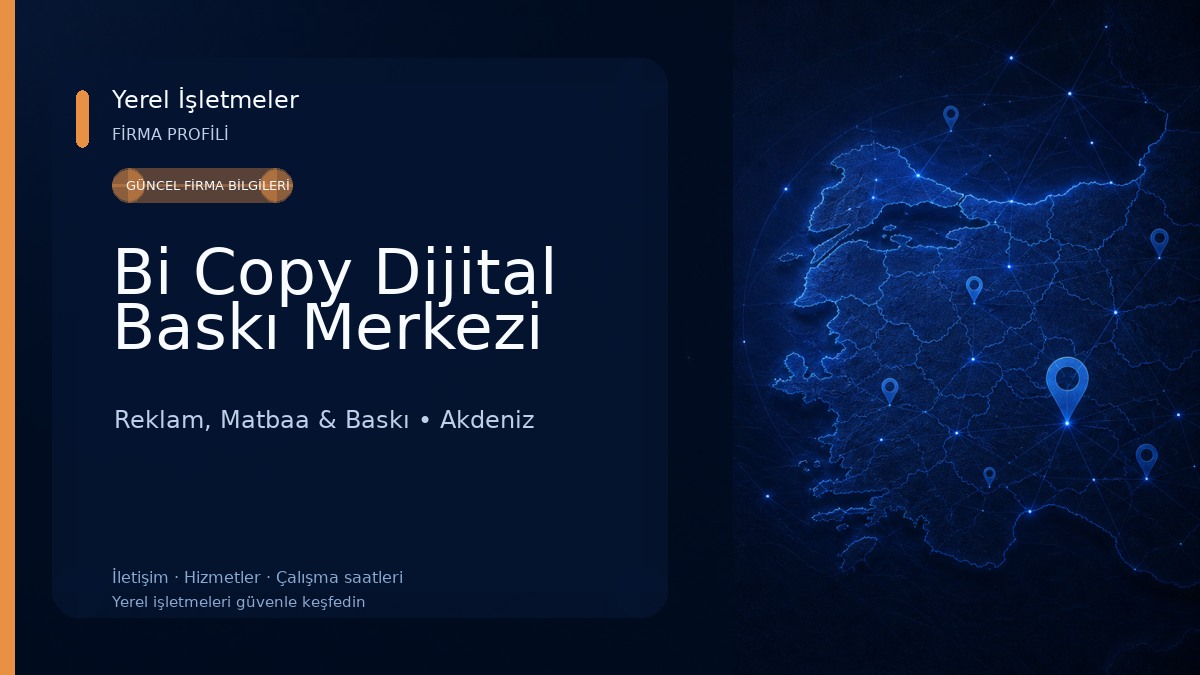 Bi Copy Dijital Baskı Merkezi