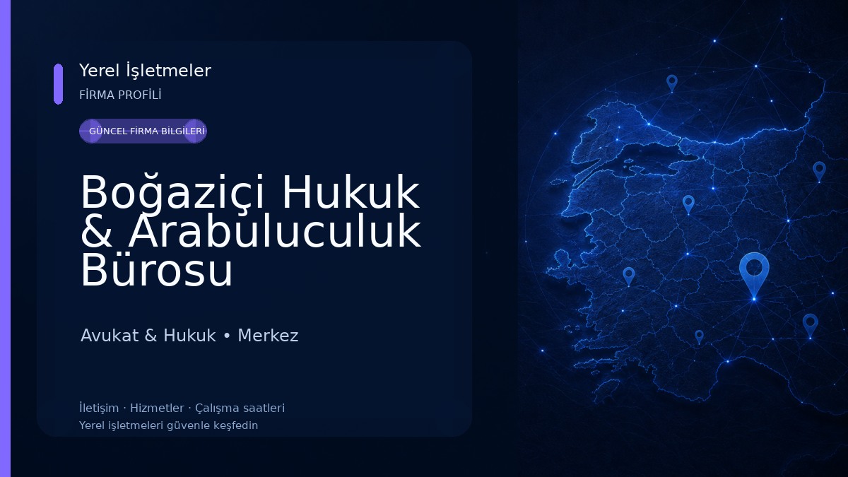 Boğaziçi Hukuk & Arabuluculuk Bürosu Avukat & Hukuk