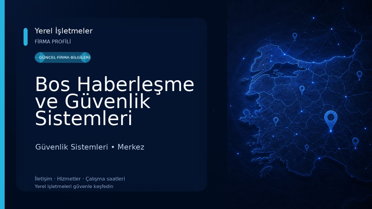 Bos Haberleşme ve Güvenlik Sistemleri Güvenlik Sistemleri