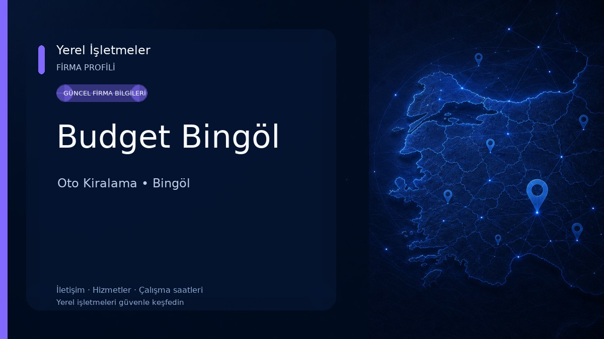 Budget Bingöl Oto Kiralama