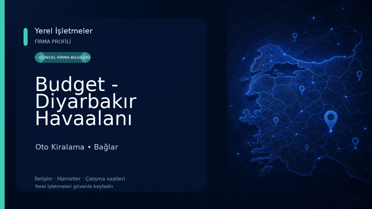 Budget - Diyarbakır Havaalanı Şubesi Oto Kiralama