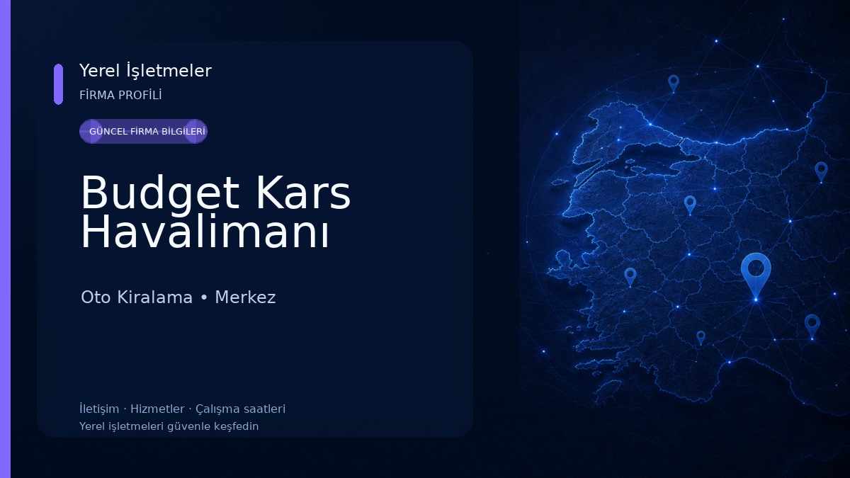 Budget Kars Havalimanı Oto Kiralama