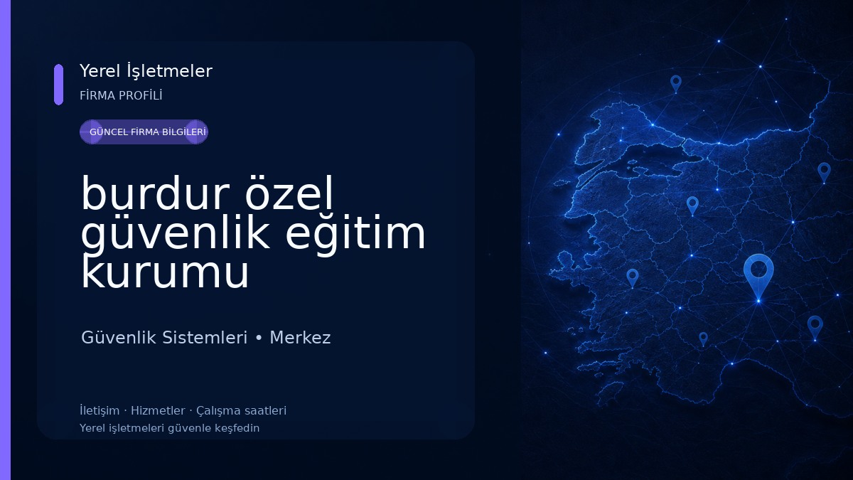 burdur özel güvenlik eğitim kurumu Güvenlik Sistemleri