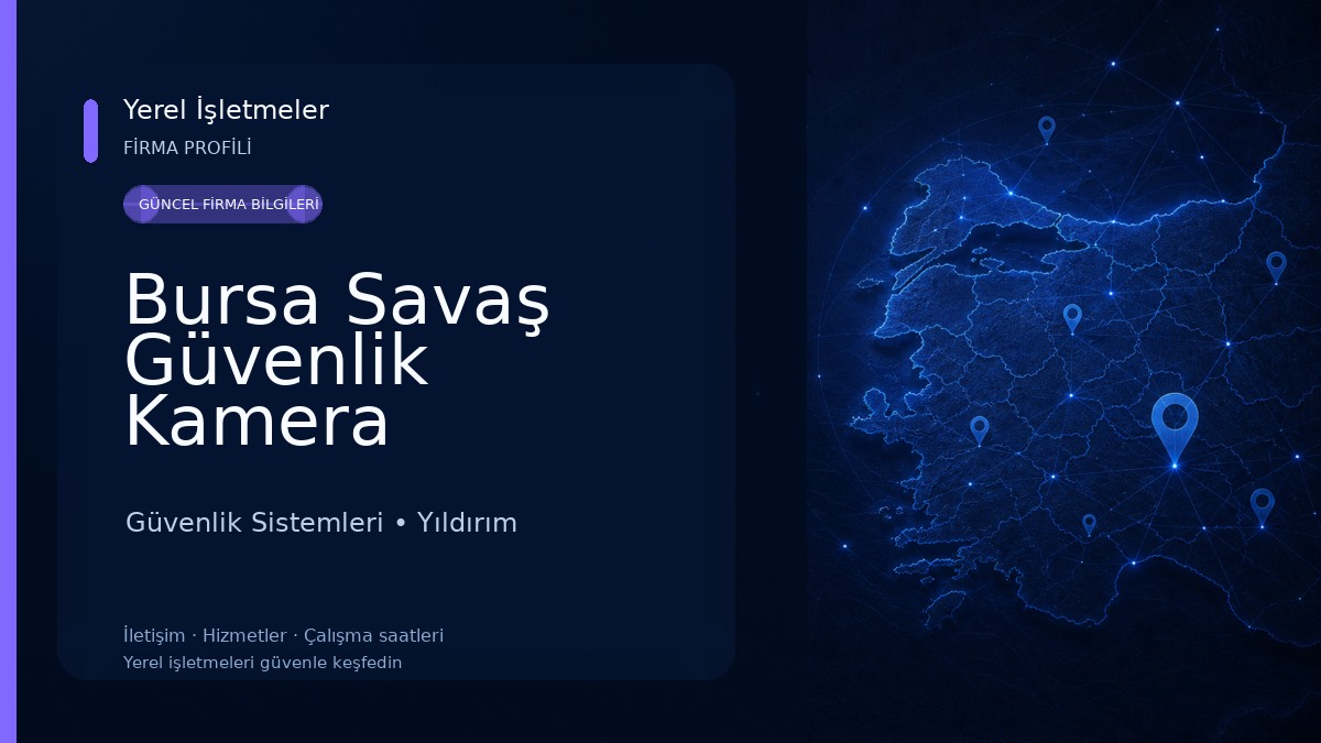 Bursa Savaş Güvenlik Kamera Sistemleri Güvenlik Sistemleri