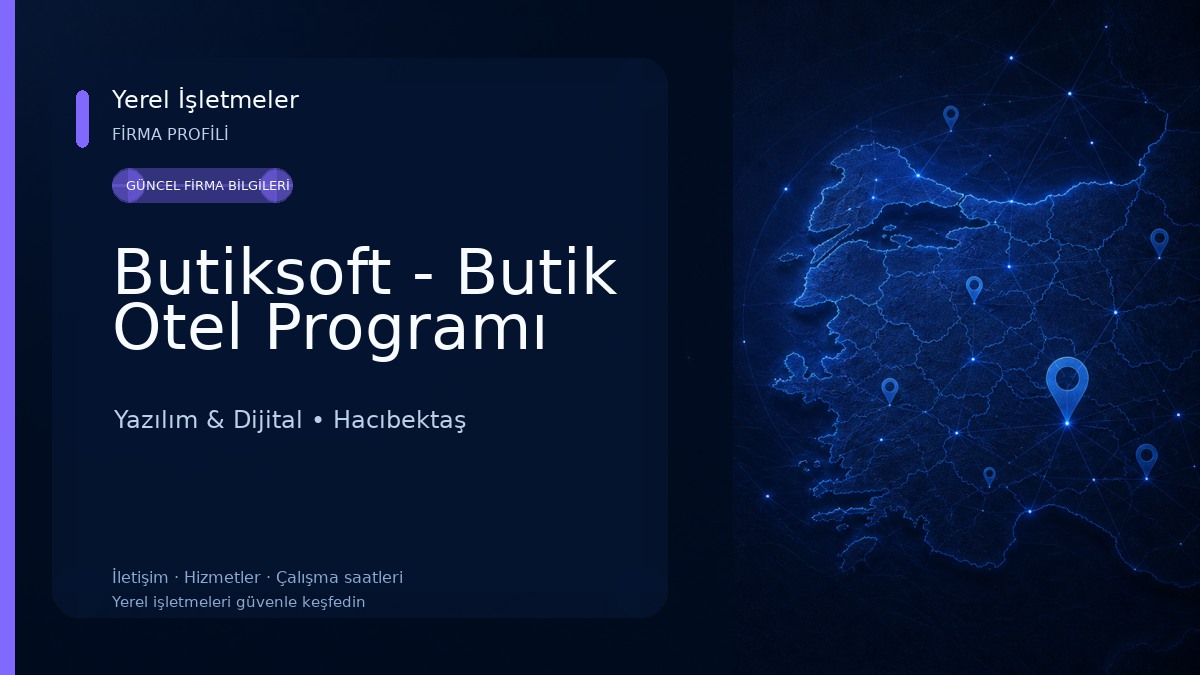 Butiksoft - Butik Otel Programı