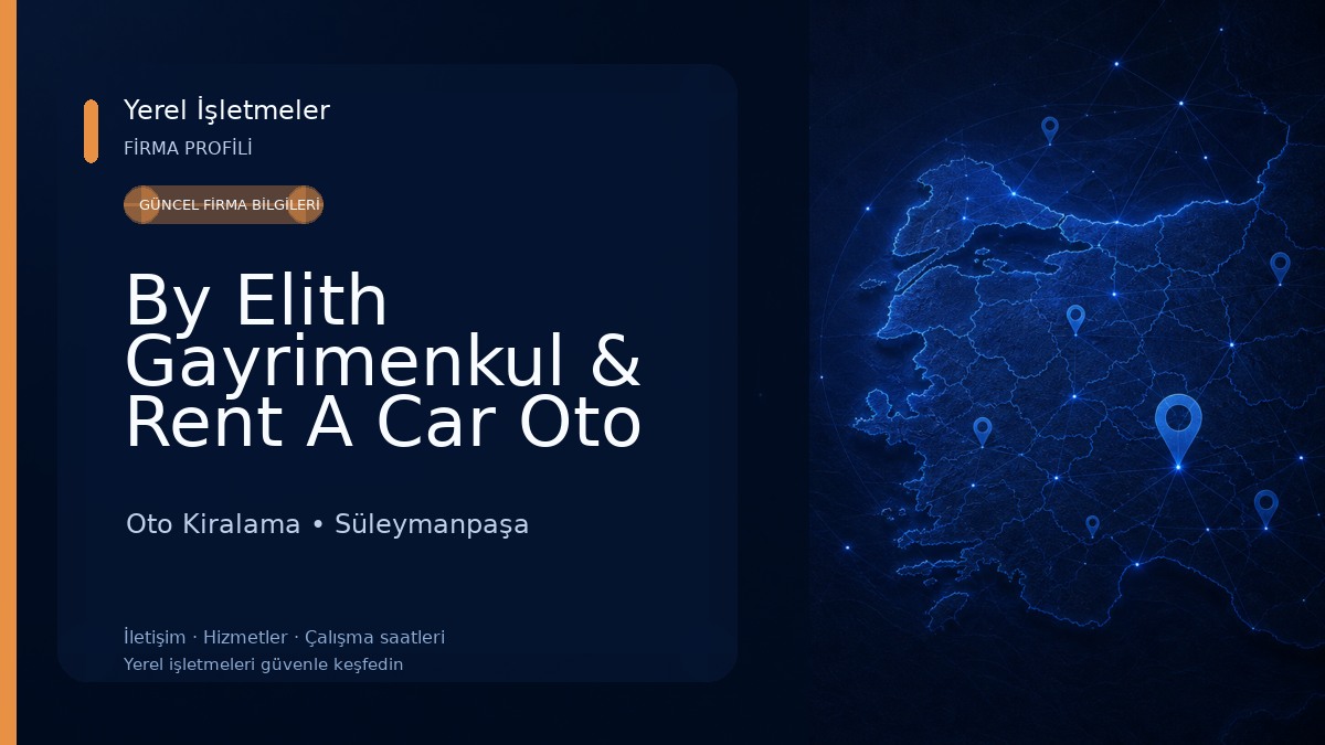 By Elith Gayrimenkul & Rent A Car Oto Alım Satım LTD.ŞTİ 