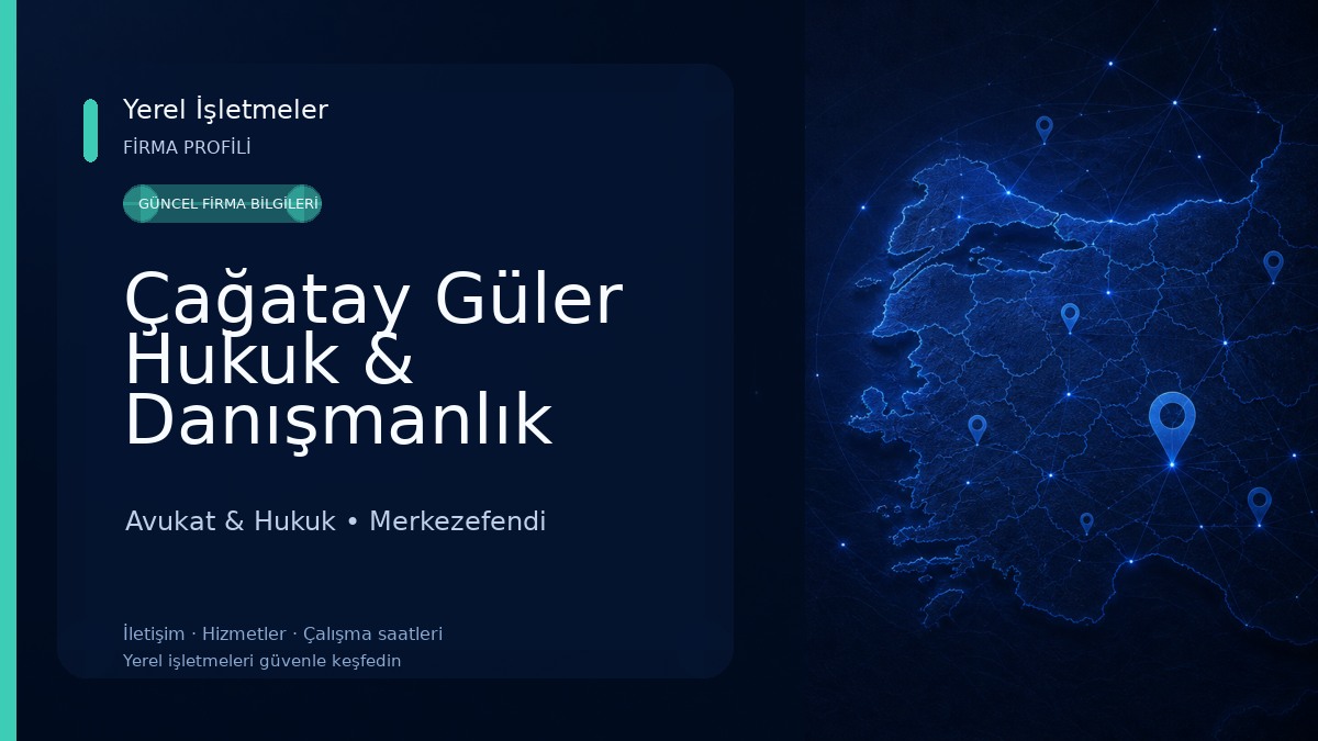 Çağatay Güler Hukuk & Danışmanlık Bürosu | Denizli Avukat Avukat & Hukuk