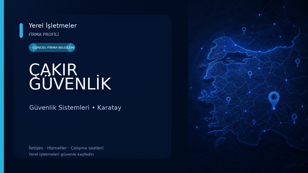 ÇAKIR GÜVENLİK Güvenlik Sistemleri