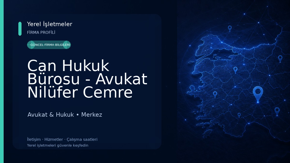 Can Hukuk Bürosu - Avukat Nilüfer Cemre Can 
