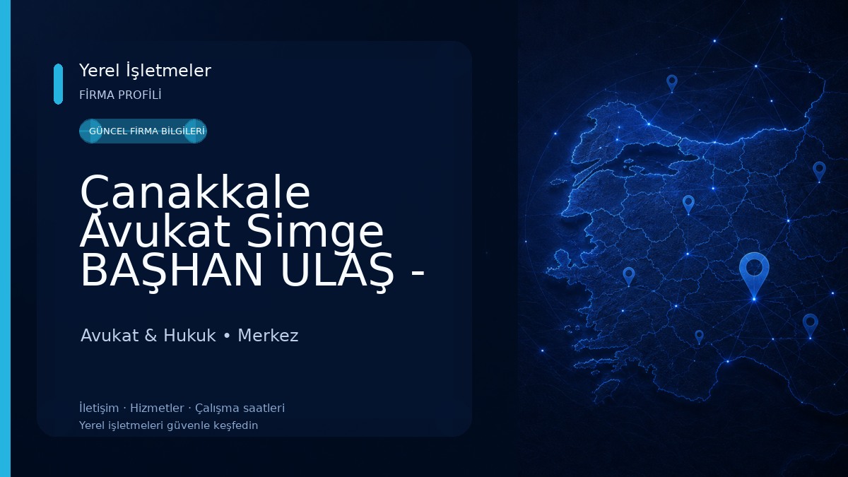 Çanakkale Avukat Simge BAŞHAN ULAŞ - Çanakkale Boşanma Avukatı,Ceza Avukatı,Miras Avukatı,Tapu Avukatı,Kira Avukatı,