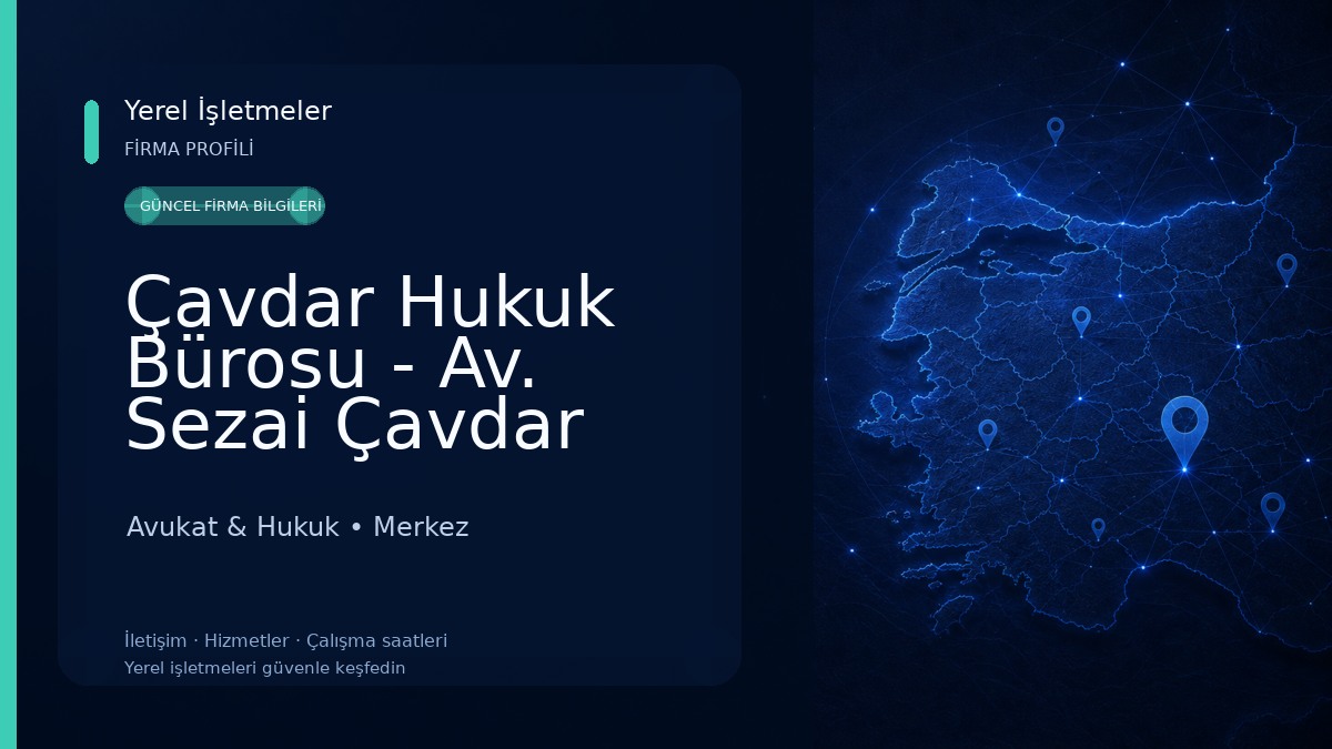 Çavdar Hukuk Bürosu - Av. Sezai Çavdar