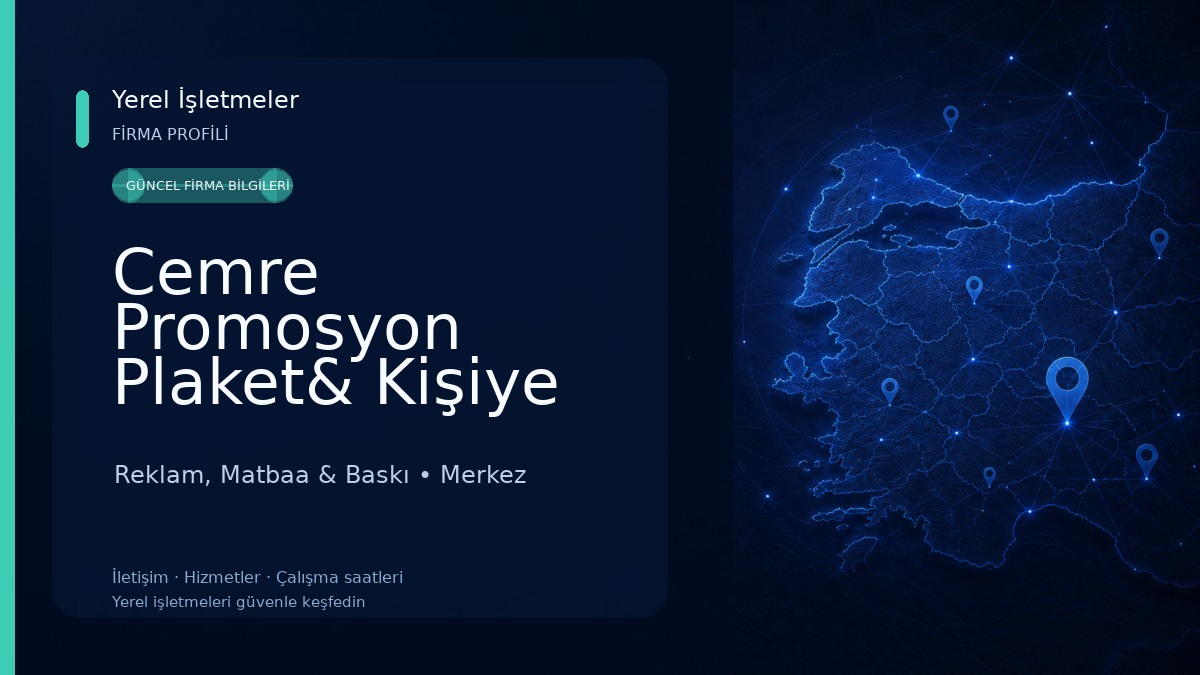 Cemre Promosyon Plaket& Kişiye Özel Hediyelik Eşya